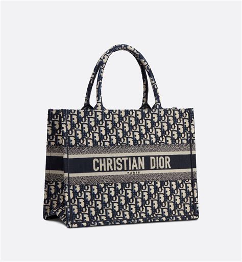 navy dior book tote|dior book tote medium size.